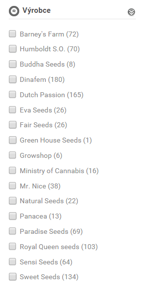 filtr výrobce semen